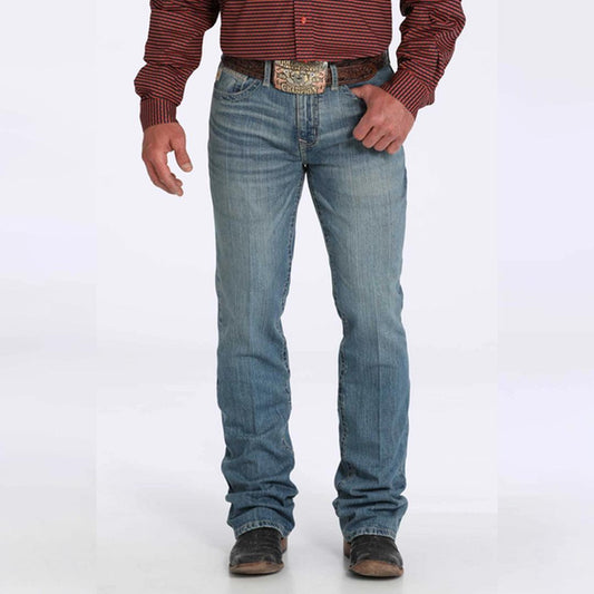 Cinch Men's Ian Medium Stone Indigo Jeans