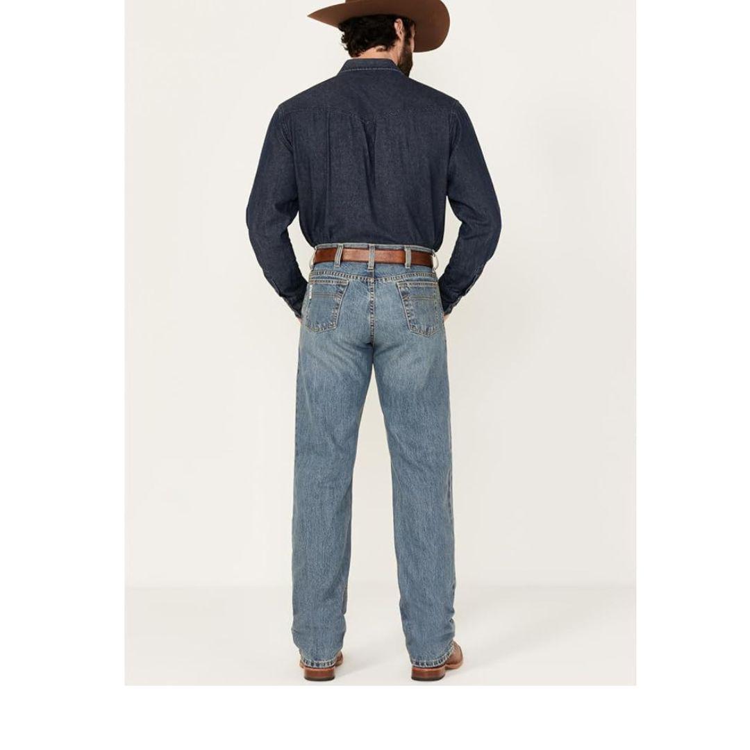 Cinch Men's Jeans White Label Mid Rise Relaxed Waist Straight Leg weis-western-wear