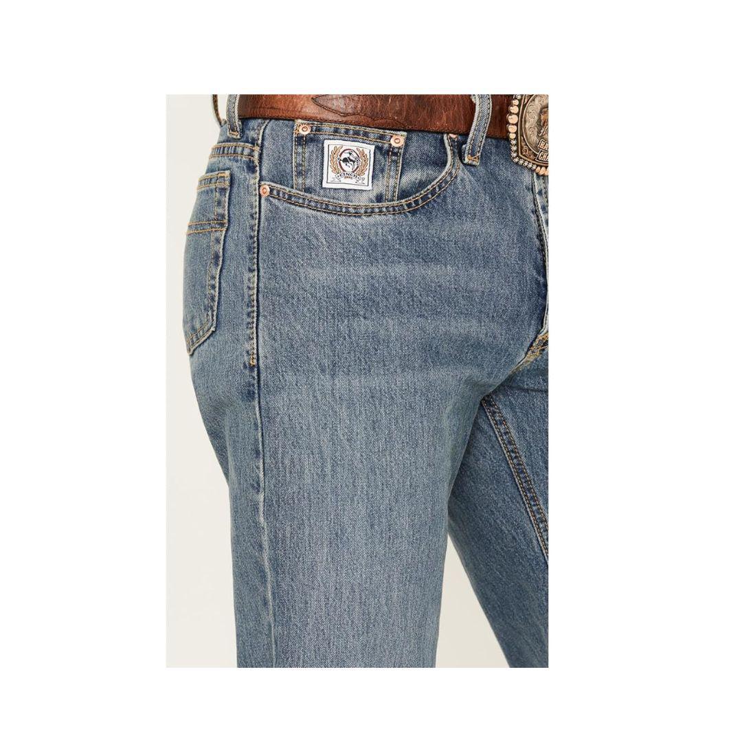 Cinch Men's Jeans White Label Mid Rise Relaxed Waist Straight Leg weis-western-wear