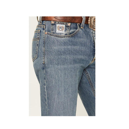 Cinch Men's Jeans White Label Mid Rise Relaxed Waist Straight Leg weis-western-wear