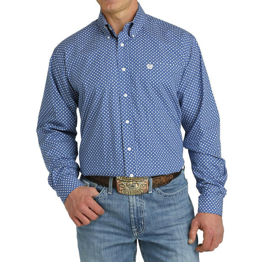 Cinch Men's Long Sleeve Royal