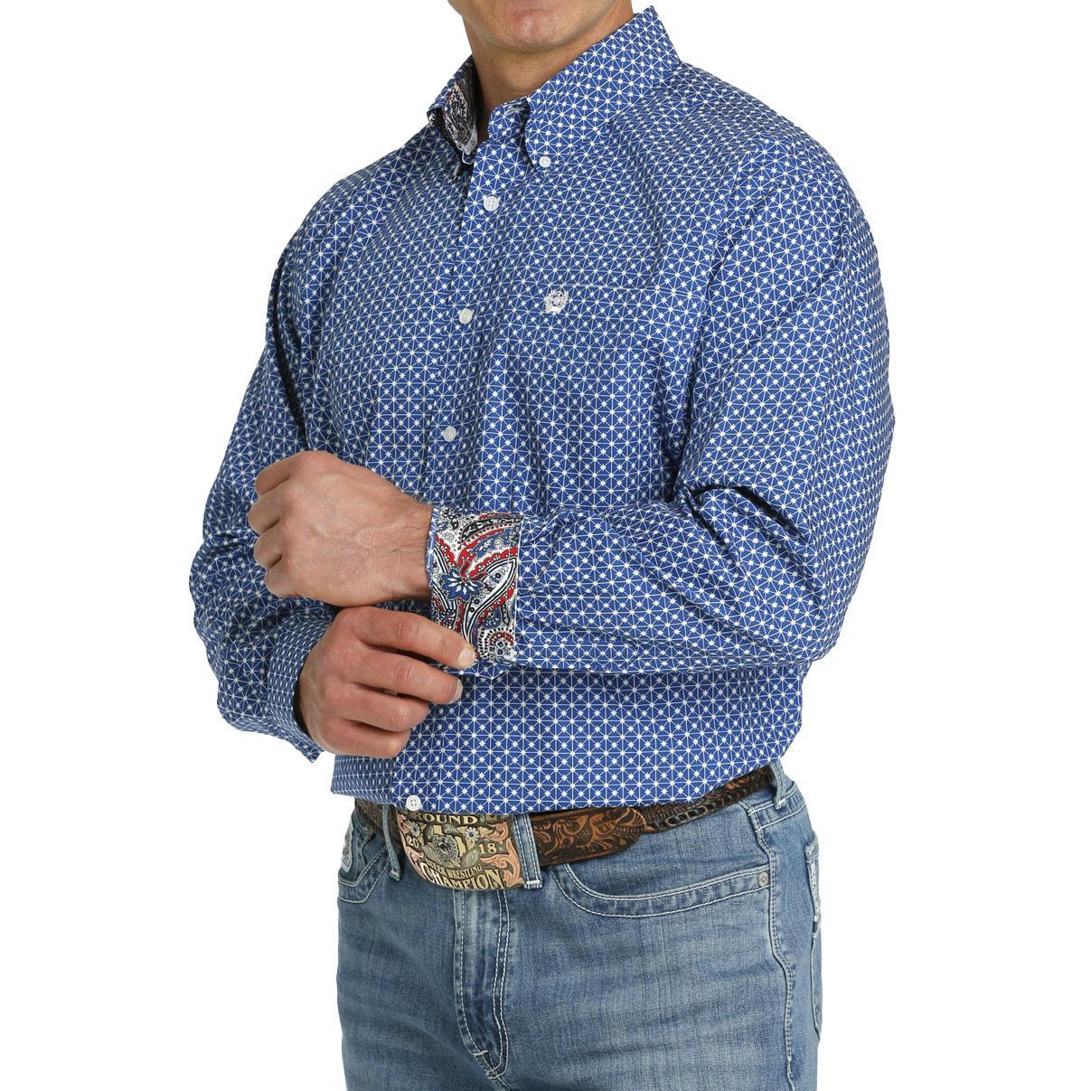 Cinch Men's Long Sleeve Royal MTW1105764