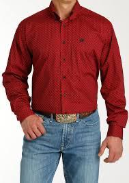 Cinch Men's Long Sleeve Stretch Button Up Shirt MTW1105771