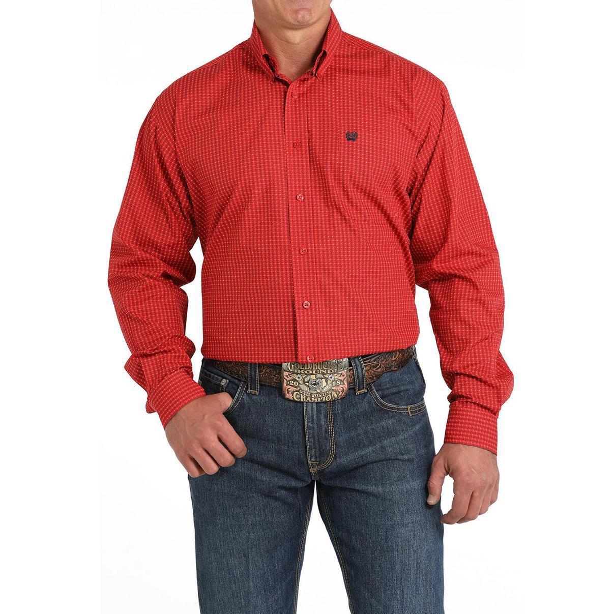 Cinch Men's Match With Son Money Print Button-Down Long Sleeve Western Shirt MTW1105801