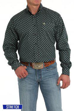 Cinch Men's Medallion Print Button-Down Western Shirt