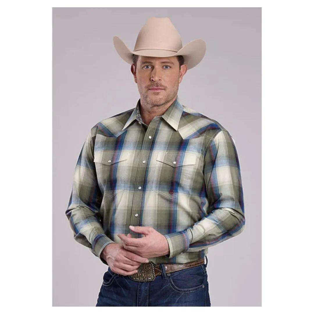 Cinch Men's Amarillo Long Sleeve Shirt – Evergreen weis-western-wear