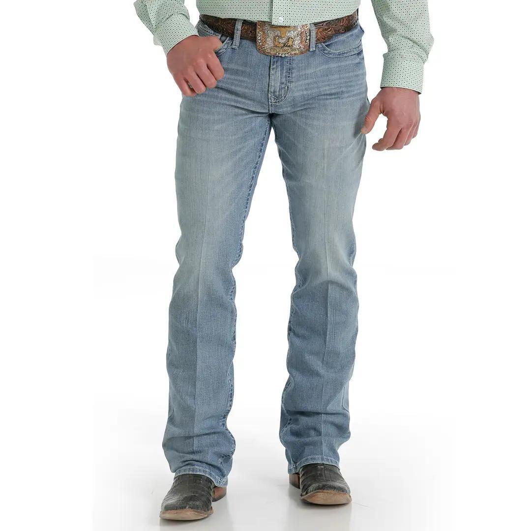 Cinch Men's Mid Rise Slim Ian Light Stonewash Jean - Clearance