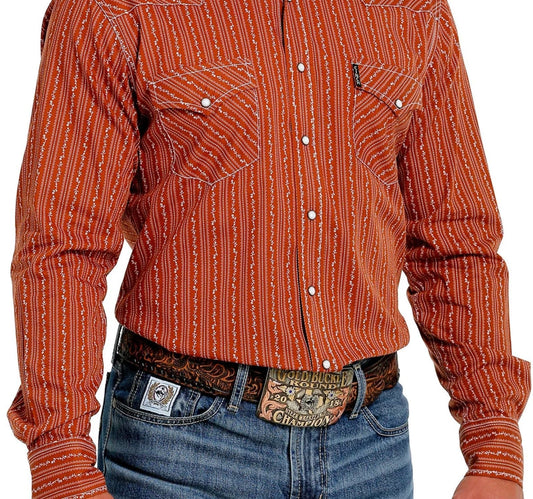 Cinch Men’s Modern Brown Long Sleeve Shirt