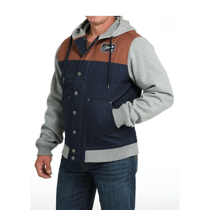 Cinch Men's OW25 Blue/Grey Canvas Hoodie Jacket weis-western-wear