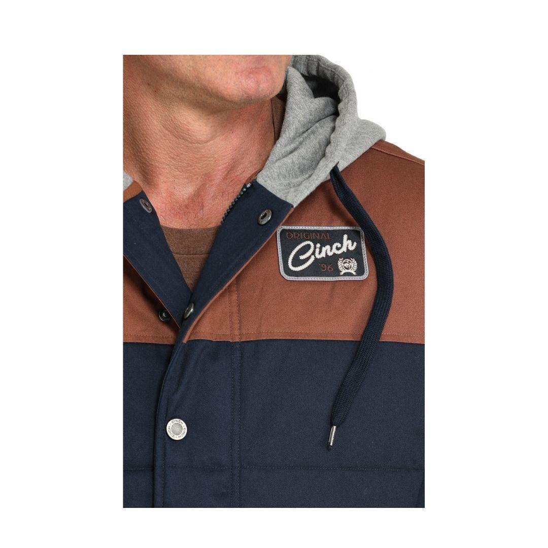 Cinch Men's OW25 Blue/Grey Canvas Hoodie Jacket weis-western-wear