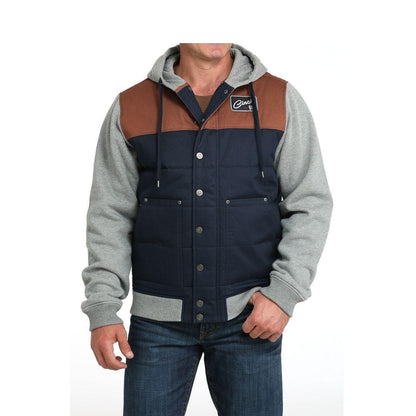 Cinch Men's OW25 Blue/Grey Canvas Hoodie Jacket weis-western-wear