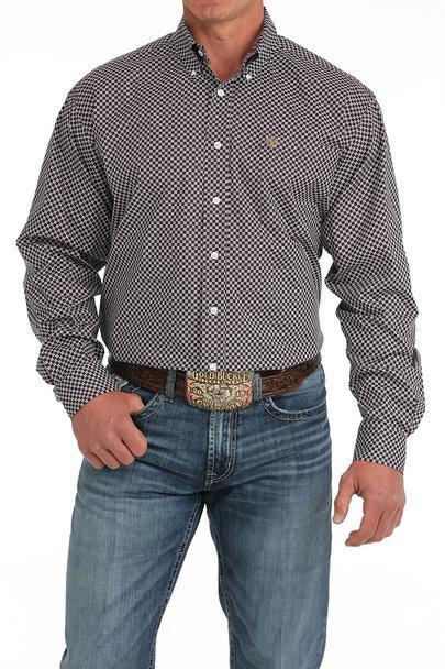 Cinch Men's Purple Long Sleeve Shirt