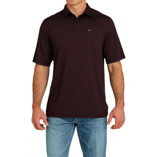 Cinch Men's Purple Short Sleeve ArenaFlex Polo Shirt