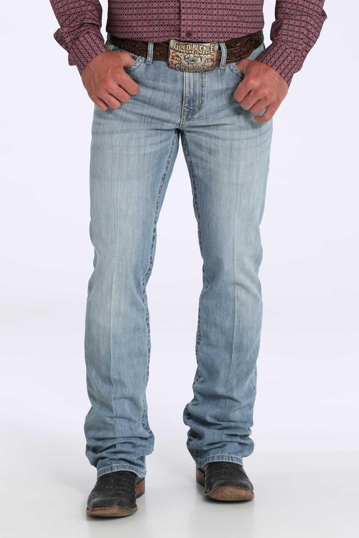 Cinch Men's Slim Fit Ian Jeans Light Stone