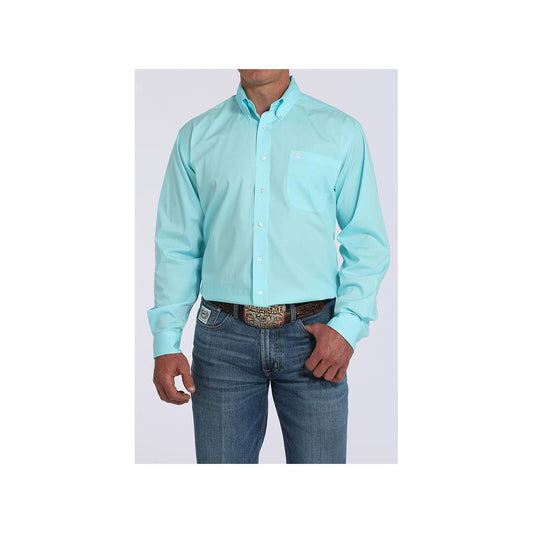 Cinch Men's Solid Colour Long Sleeve Button Down Shirt