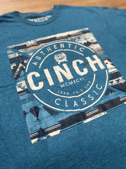 Cinch Men's T-Shirt In Teal