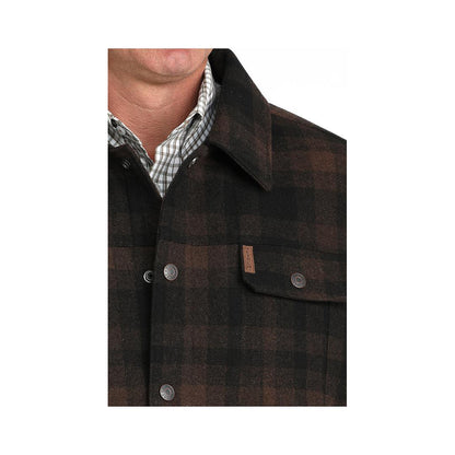 Cinch Men's Trucker Brown Plaid Jacket weis-western-wear