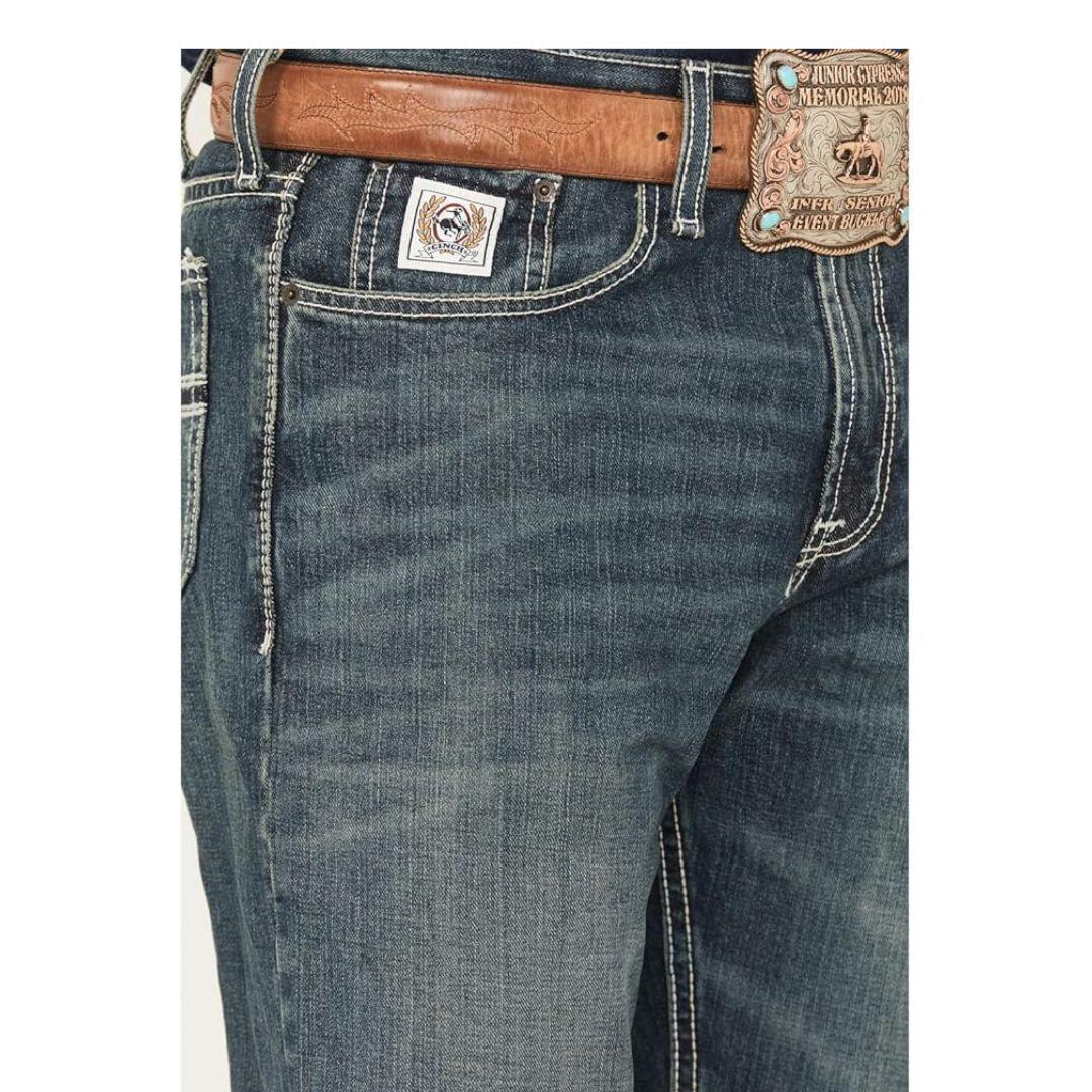 Cinch Men's White Label Relaxed Fit Dark Wash Jean weis-western-wear