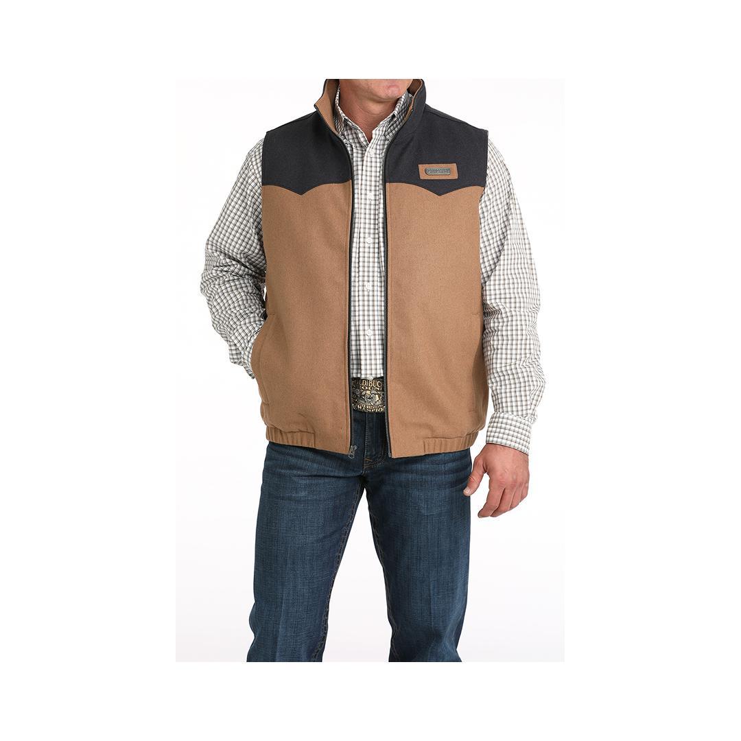 Cinch Men's Wooly Two Tone Vest weis-western-wear