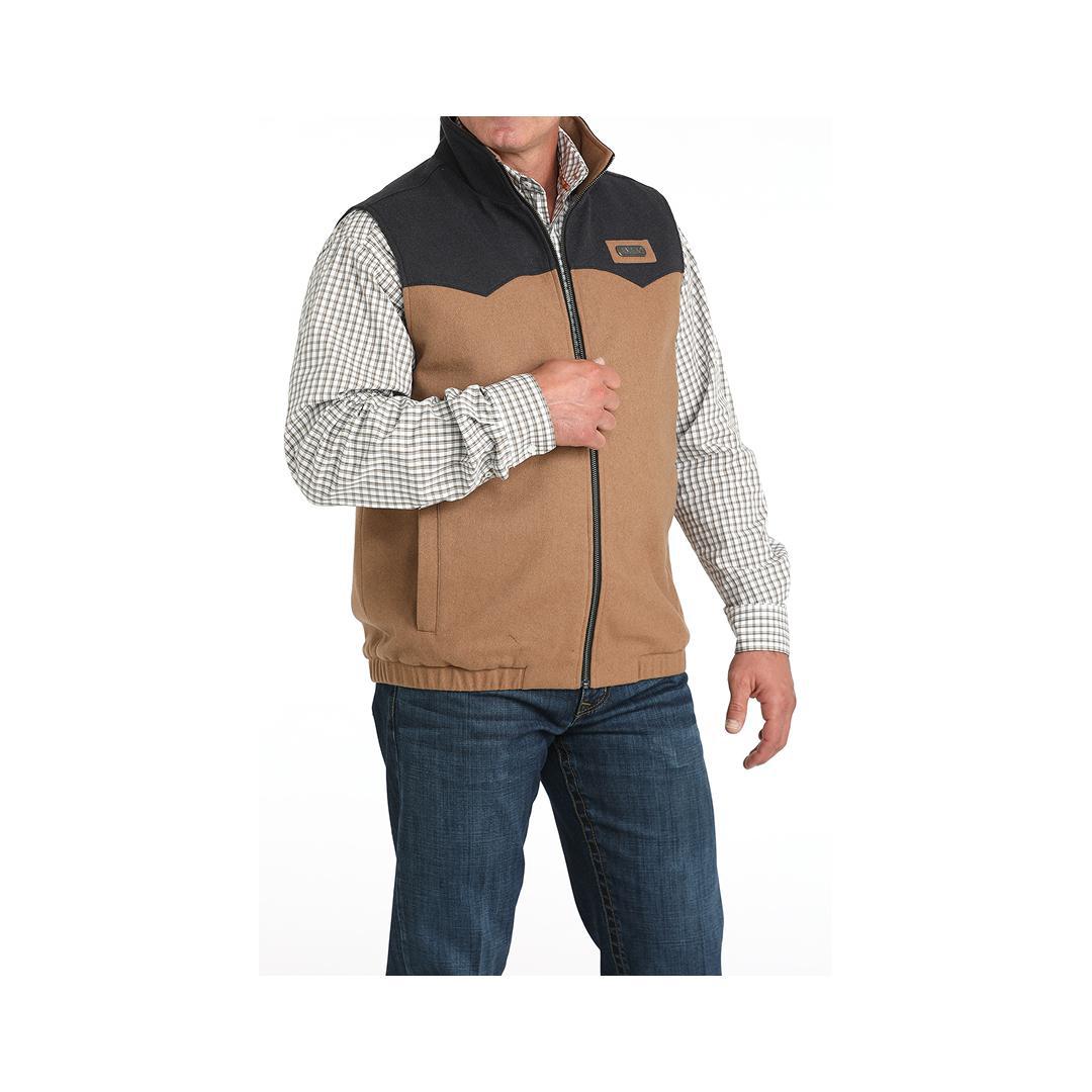 Cinch Men's Wooly Two Tone Vest weis-western-wear