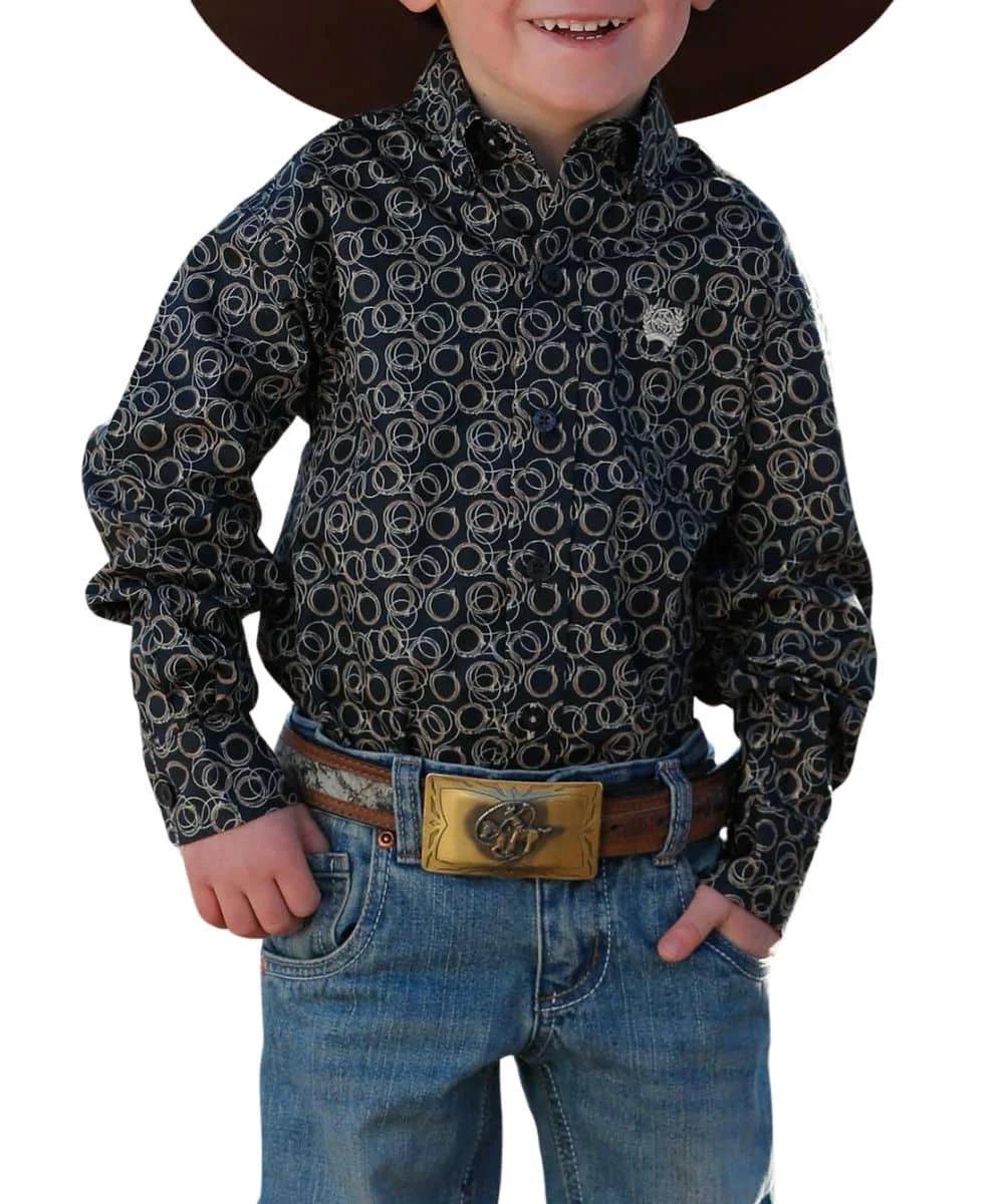 Cinch Toddler Boys' Western Button Button Down Shirt