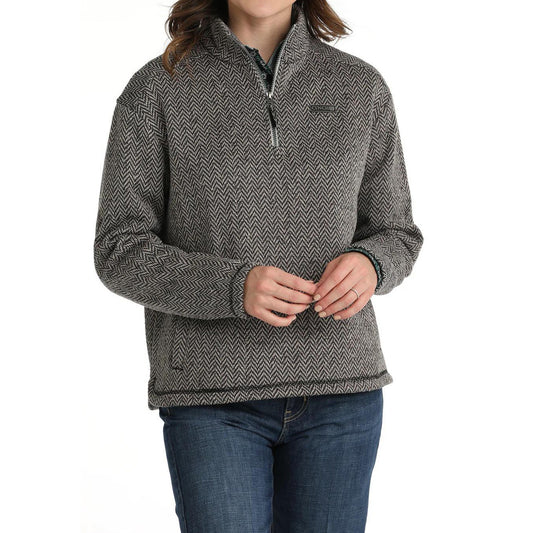 Cinch Women's 1/4 Zip Pullover Knit Sweater