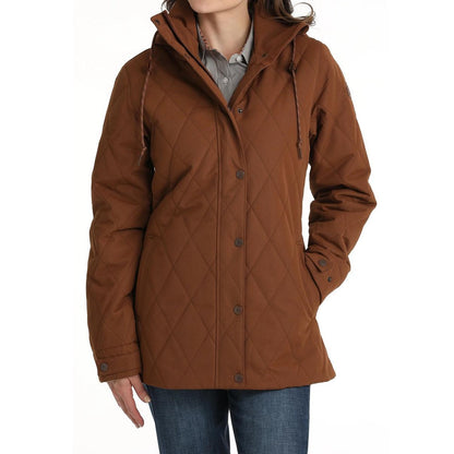 Cinch Women's 3/4 Length Barn Coat Brown MAJ9903001