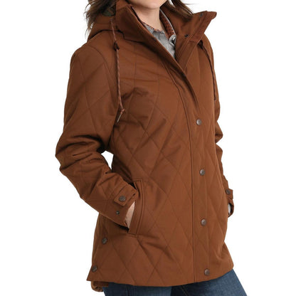 Cinch Women's 3/4 Length Barn Coat Brown MAJ9903001