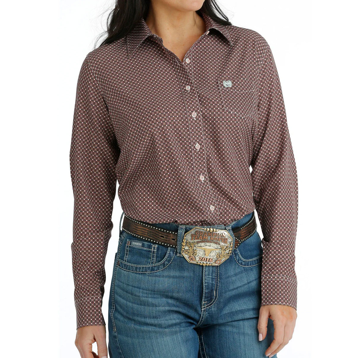 Cinch Women's ArenaFlex Button Down Long Sleeve Western Shirt MSW9163020