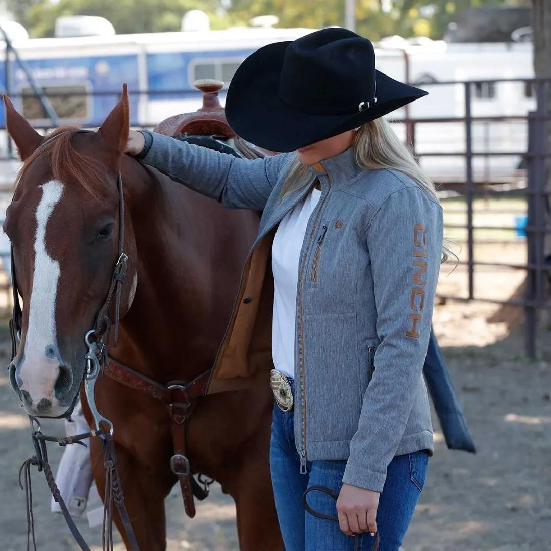 Cinch Women's Conceal Carry Charcoal Bonded Jacket weis-western-wear