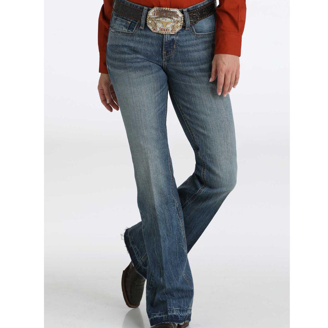 Cinch Women's Lynden Moderate Rise Slim Fit Trouser Jeans weis-western-wear