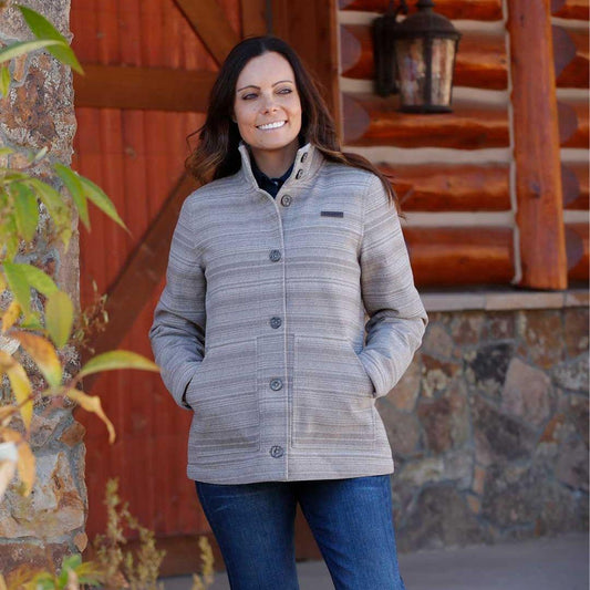 Cinch Women's Poly Wool Coat/Jacket Gray weis-western-wear