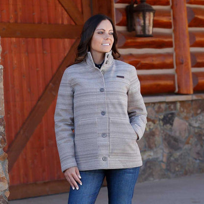 Cinch Women's Poly Wool Coat/Jacket Gray weis-western-wear