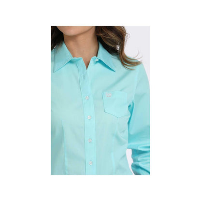 Cinch Women's Solid Colour Long Sleeve Button Up Shirt