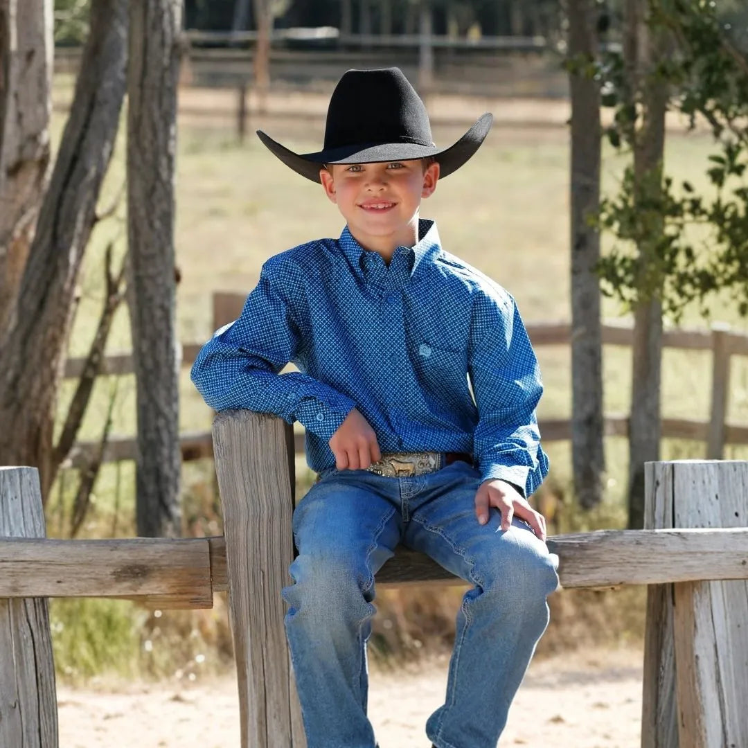 Cinch Boy's Long Sleeve Button Down Western Shirt