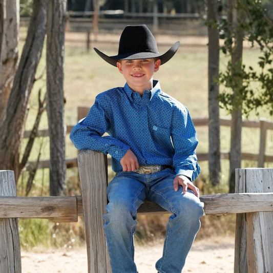 Cinch Boy's Long Sleeve Button Down Western Shirt