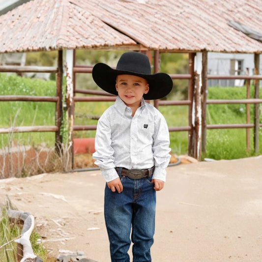 Cinch Boy's Long sleeves print White