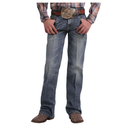 Cinch Boy's Slim Fit Jean In Medium Stonewash