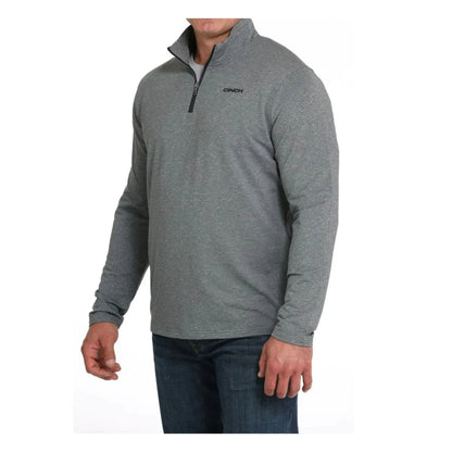 Cinch Men's 1/4 Zip Charcoal Sweater