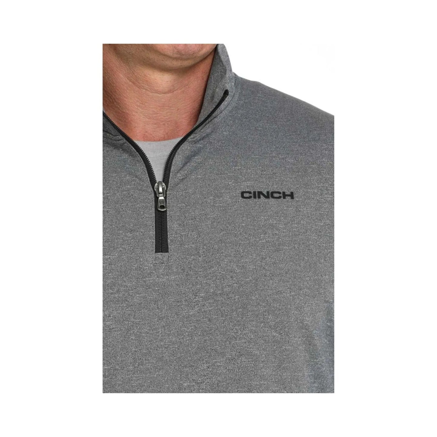 Cinch Men's 1/4 Zip Charcoal Sweater