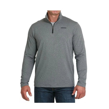 Cinch Men's 1/4 Zip Charcoal Sweater