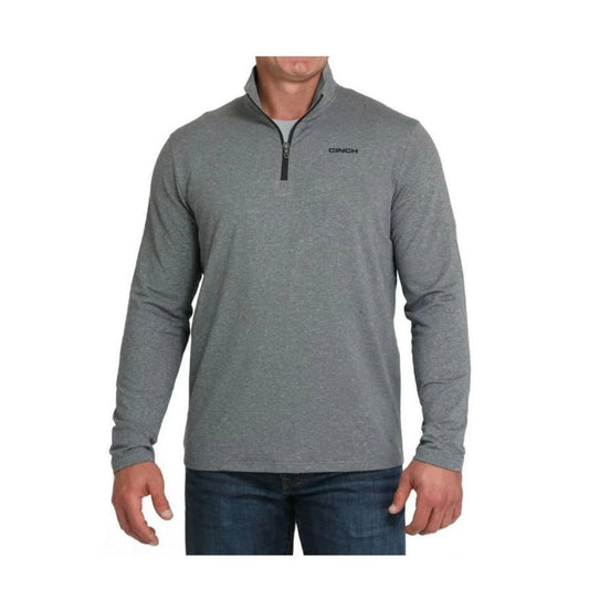 Cinch Men's 1/4 Zip Charcoal Sweater - Cinch