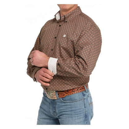 Cinch Men's Geometric Button Up Shirt
