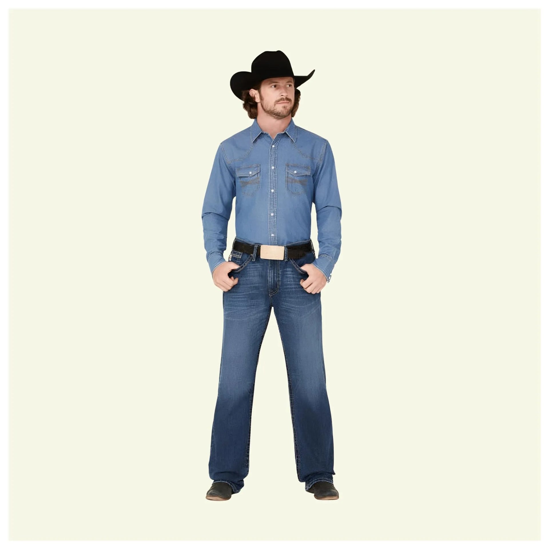 Cinch Men's Grant Jeans Mid Rise Relaxed Boot Cut -Clearance