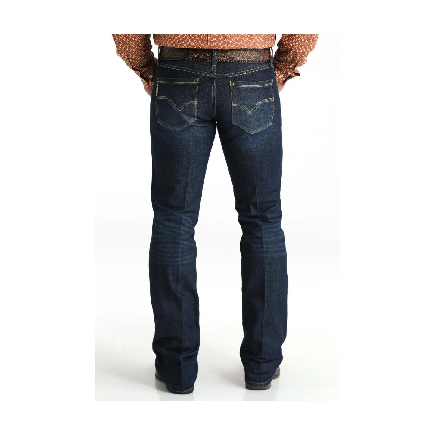 Cinch Men's Ian Dark Wash Slim Bootcut Rigid Denim Jeans