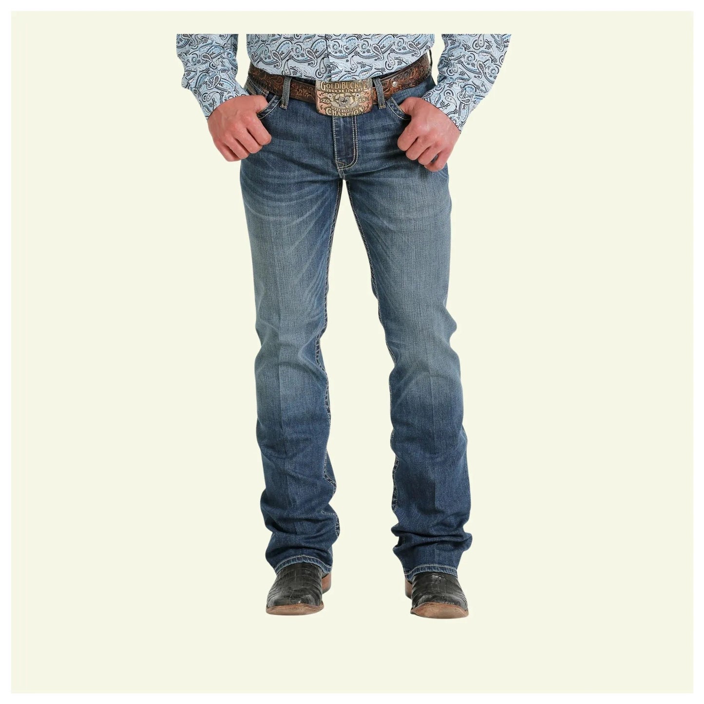 Cinch Men’s Jeans Ian Mid Rise Slim Boot