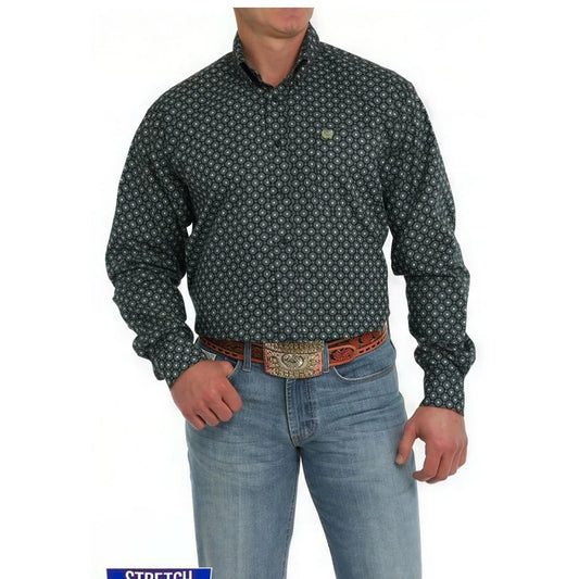 Cinch Men's Medallion Print Button-Down Western Shirt