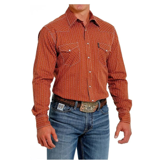 Cinch Men’s Modern Brown Long Sleeve Shirt