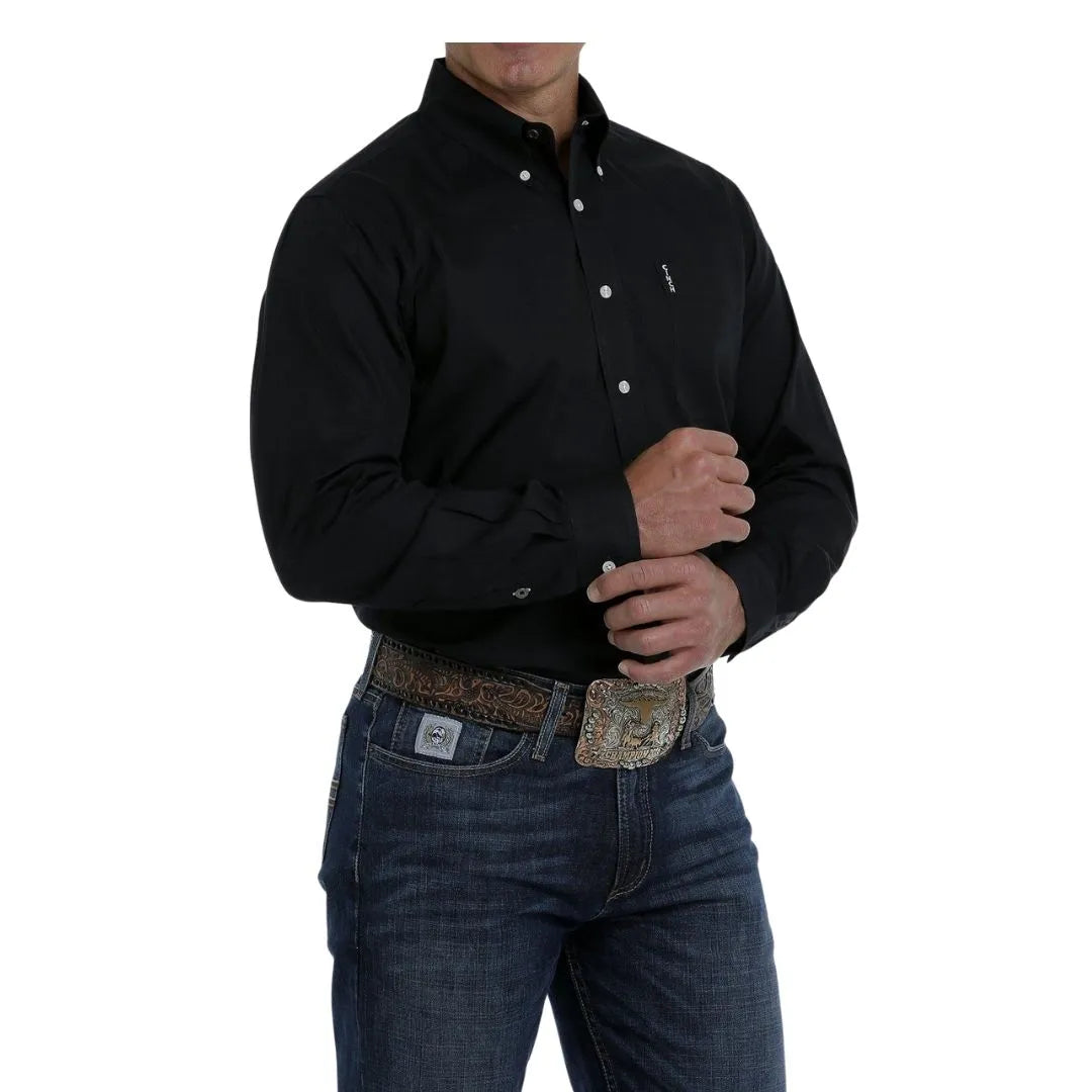 Cinch Men's Modern Fit Button-Down Shirt Solid Colour