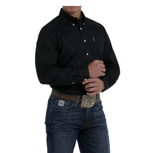 Cinch Men's Modern Fit Button-Down Shirt Solid Colour